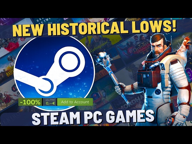 Best Steam Games on Sale Up to -100% OFF Right Now! 🧃