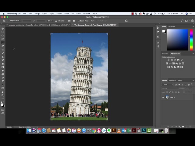 How to straighten an image  - Photoshop