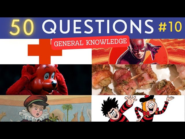 The General Knowledge Quiz #10 ¦ 50 Trivia Questions - Pub Quiz