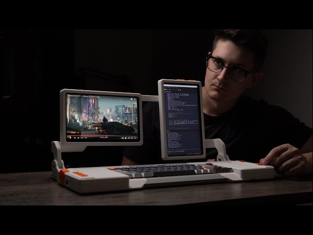 DIY Dual-Screen Cyberdeck: Sleek Design, Ultimate Functionality