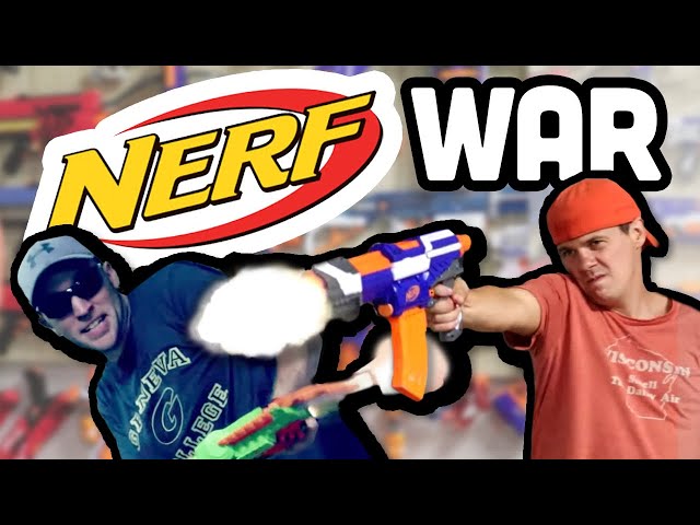 Nerf War:  Building the Biggest Nerf Wall