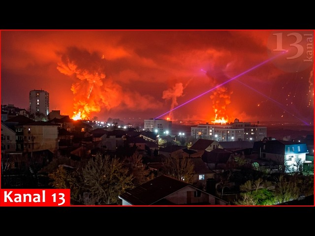 Strong explosion and fire: nighttime drone attack on Russia’s Novorossiysk port