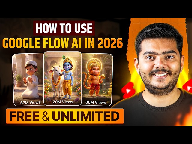Google Flow AI Tutorial 2026 🔥 How To Create Long AI Videos FREE & Unlimited Nano Banana 2