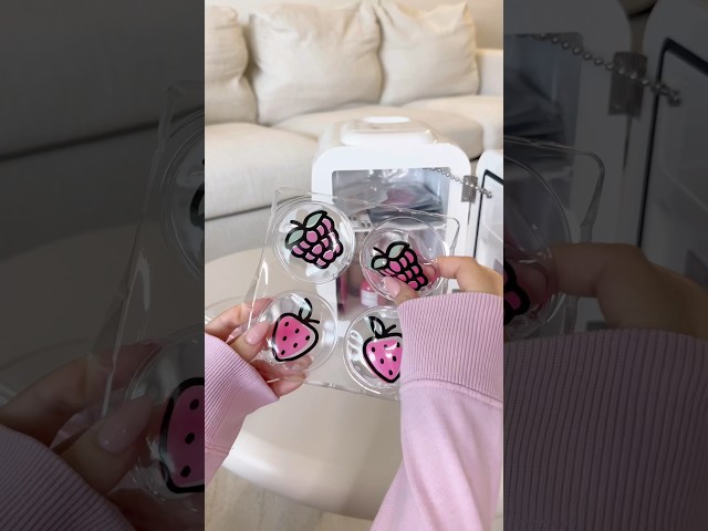 Skincare fridge restock 🎀 #skincare #preppy #skincareroutine #preppyaesthetic #asmrrestock #asmr