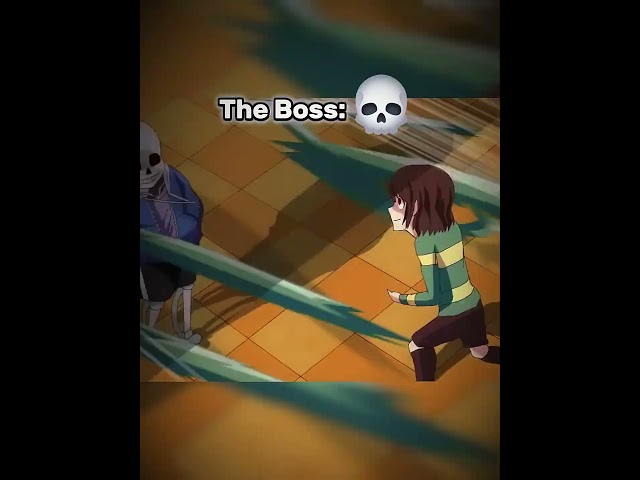The Boss Only Has 1HP...  #undertale #sans #edit