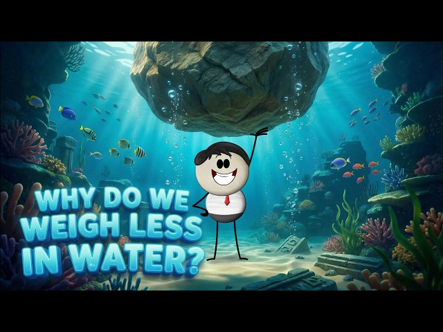 Why do we Weigh Less in Water? + more videos | #aumsum #kids #science