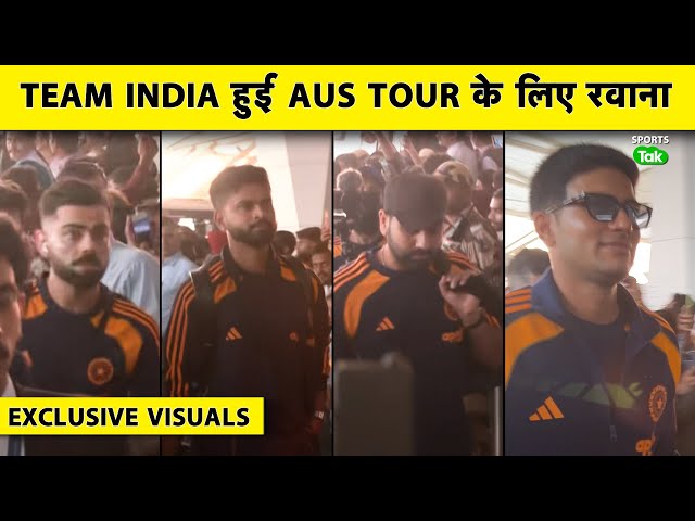 Team India Departs For Australia, Visuals of Virat-Rohit-Gill and Other Players at Delhi Airport