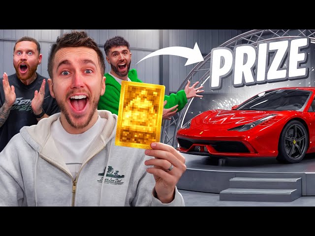 Whoever Packs This Card Wins a Ferrari Spider!