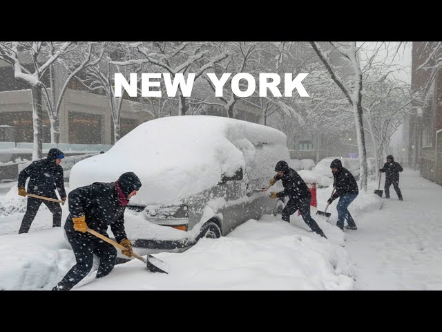 New York City BLIZZARD 2026 Manhattan Heavy Snow Walk in New York City Snowstorm 2026