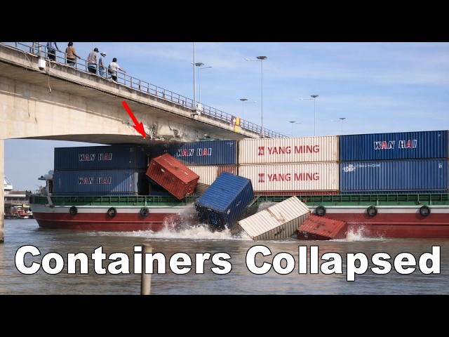 Dozens of Container Ships Crashed Into Bridges Due to Captain Error!