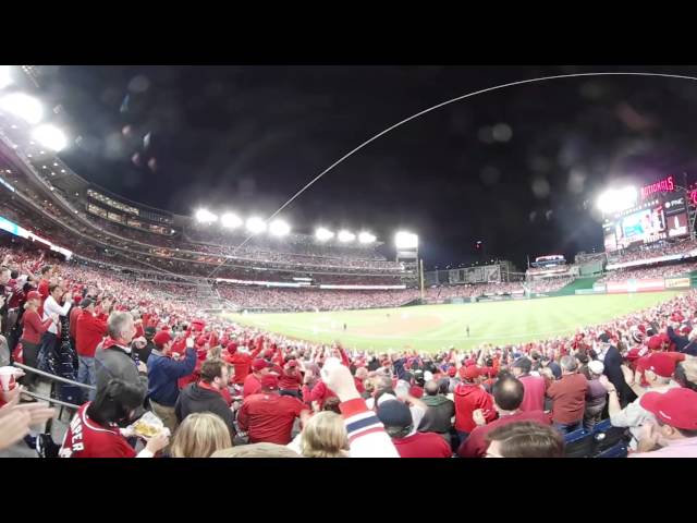 VR 360: Nationals fans cheer on their team