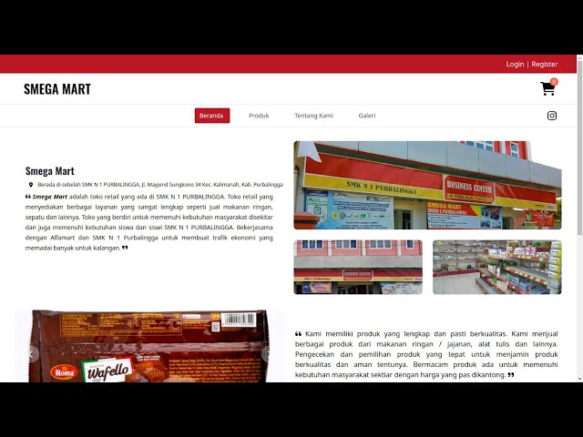 Smega Mart Projek Laravel with Tailwindcss