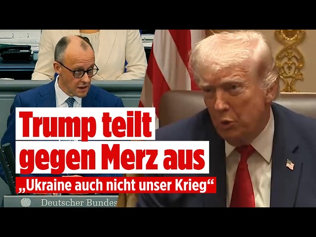TRUMP IS ROARING: Merz rejects Iran! US aid to Ukraine is in jeopardy!