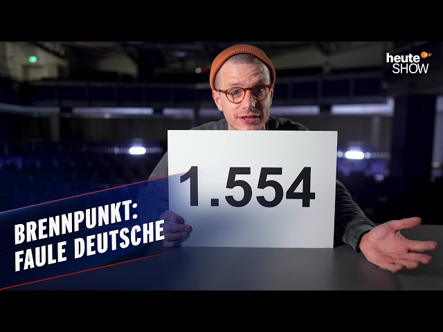 Wir sind alle zu faul und arbeiten zu wenig! Haben Merz und die CDU damit Recht? | heute-show