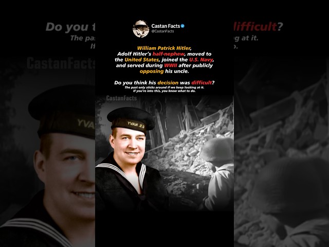 Hitler’s Nephew Who Served in the U.S. Navy #history