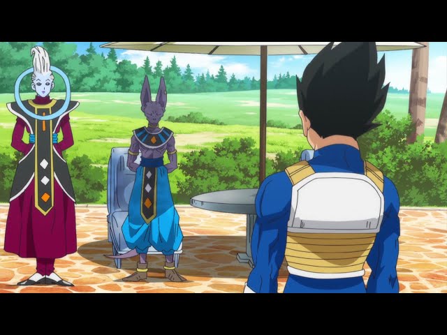 Beerus catches up with Vegeta