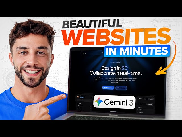 How I Build Beautiful $5,000+ Websites in Minutes with AI (Gemini 3 Tutorial)
