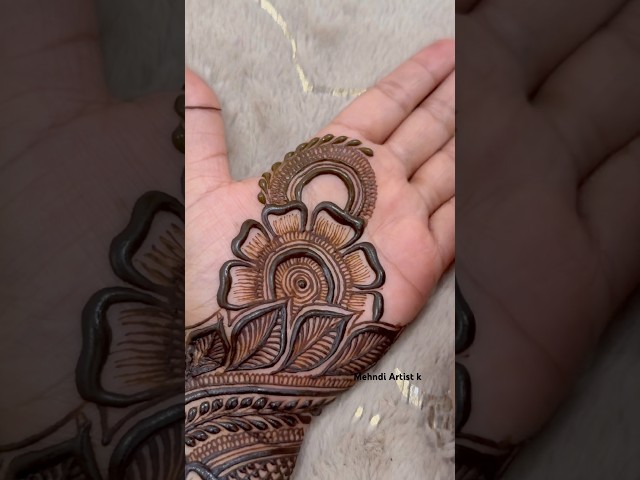 #shorts very Simple and easy front hand mehndi design 2026 #mehndiart #mehndi #hennadesign #henna