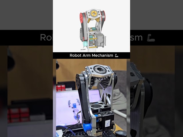 Robot Arm Mechanism | How Would You Rate This Build? 🤗 #robotics #engineering #mechanism