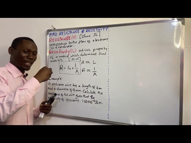 RESISTANCE AND RESISTIVITY