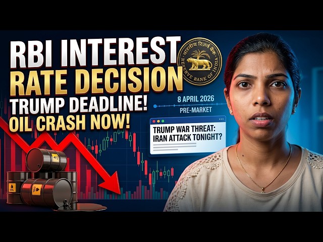 BIG DAY: RBI Decision!, Trump Deadline & Oil Crash| Pre Market Report 8 April 2026 #nifty #banknifty