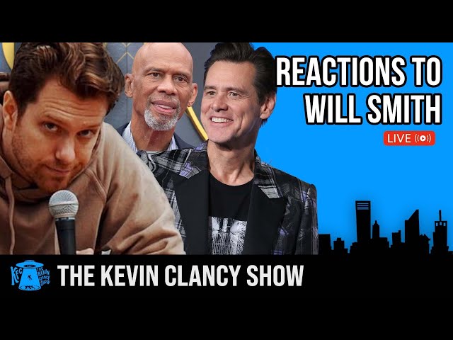 Jim Carrey and Kareem Abdul Jabaar React to Will Smith - The Kevin Clancy Show Live