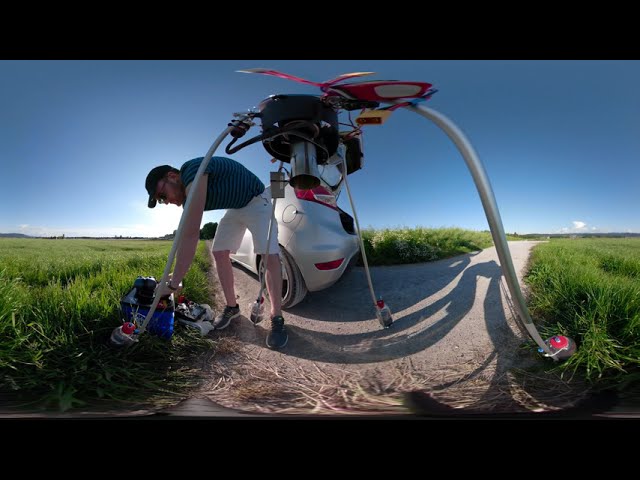 JetDrone Project Part 10. - Turbojet drone VR beta tests, vectoring,