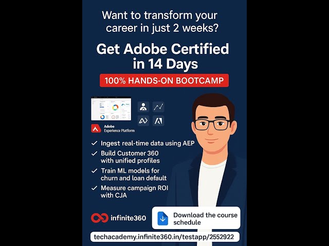 How Brands Predict Your Every Move Using Adobe Data | Live Demo + AEP Career Roadmap (Thursday)