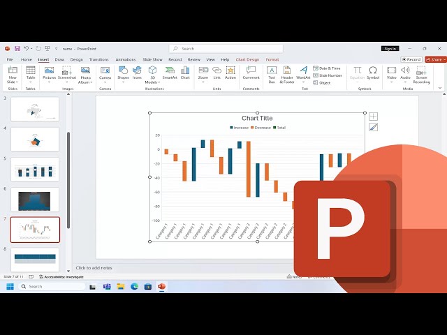 How to Create a Waterfall Chart in PowerPoint [Tutorial]