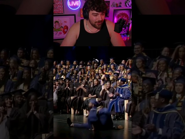 The craziest graduation walk I've ever seen #graduation #clip #funny