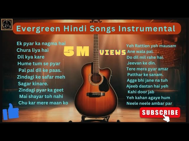 Evergreen hindi song #instrumental #music #guitar #hindisong #india #softmusic #song #relaxingmusic