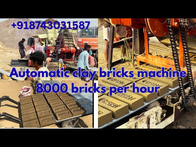 #sbm180 #Automatic clay bricks machine // Red bricks making machine //whatsapp contact +918743031587