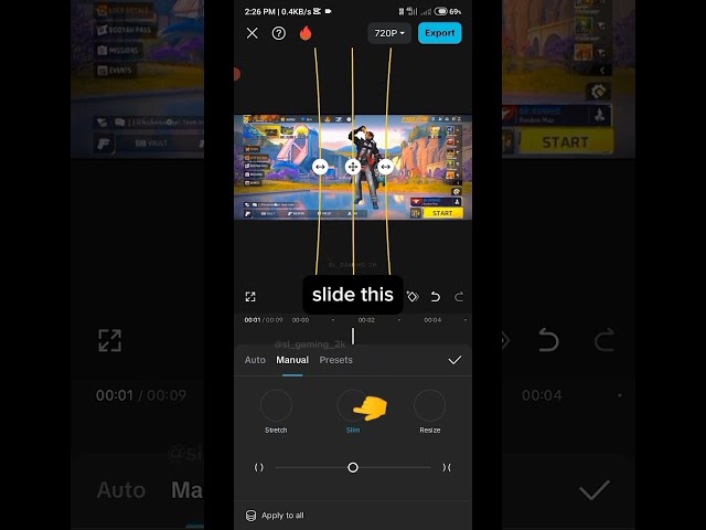 cap cut screen stretch tutorial #capcut #tutorial #freefire #trending #shorts