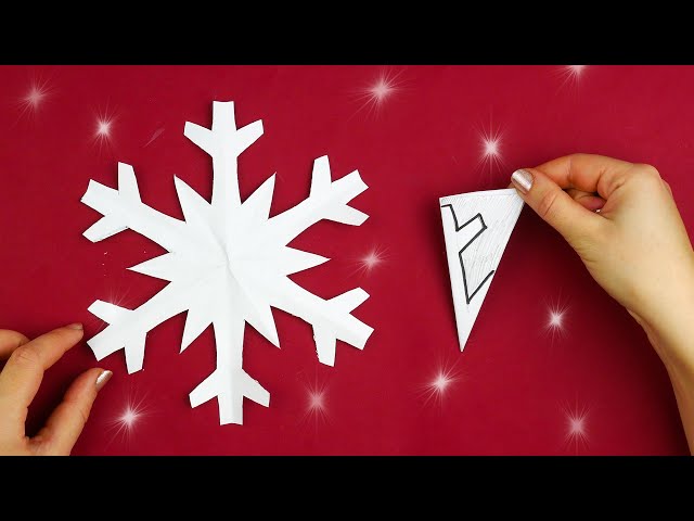 Paper Cutting Design❄️How to make a paper snowflake in 5 minutes [Easily and quickly]