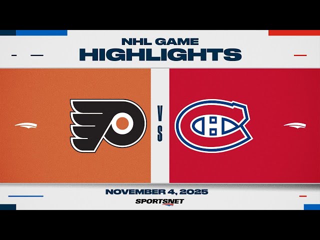 NHL Highlights | Flyers vs. Canadiens - November 4, 2025