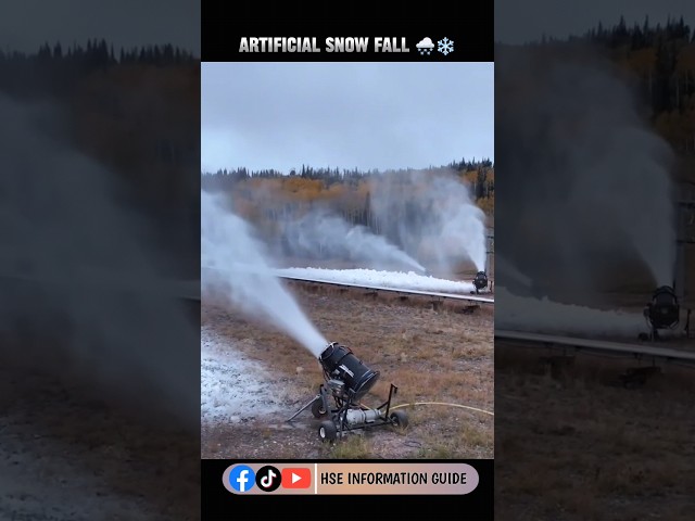 artificial snow fall video 📸 artificial snow machine #artificial #snow#coldsafety#safetytraining#hse