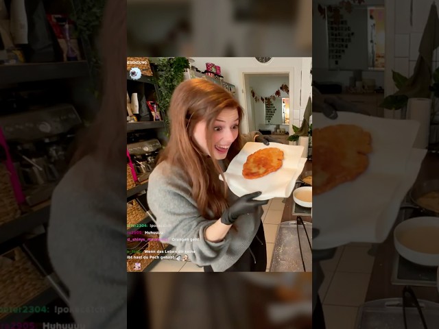 Look, my schnitzel 🙂‍↕️ #twitch #streamer #twitchstreamer