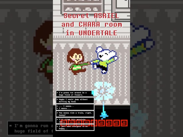 SECRET Asriel and Chara Room in Undertale??? #undertale #deltarune #chara #asriel #code