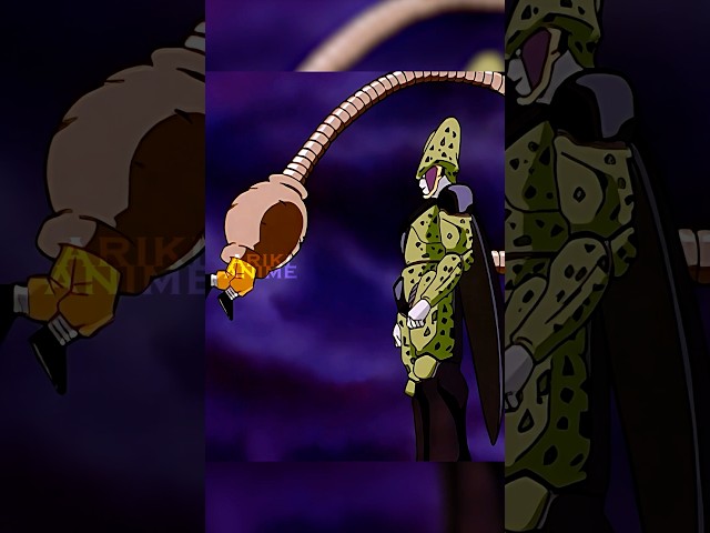 Cell Tries To Absorb Goku!