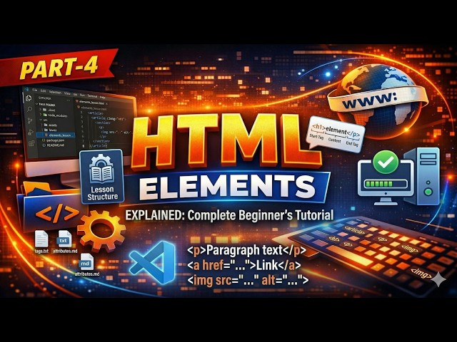 HTML Elements Explained: Complete Beginner's Tutorial