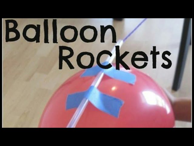 Balloon Rocket, STEM Activities #stemforkids  #rocket #scienceexperiment