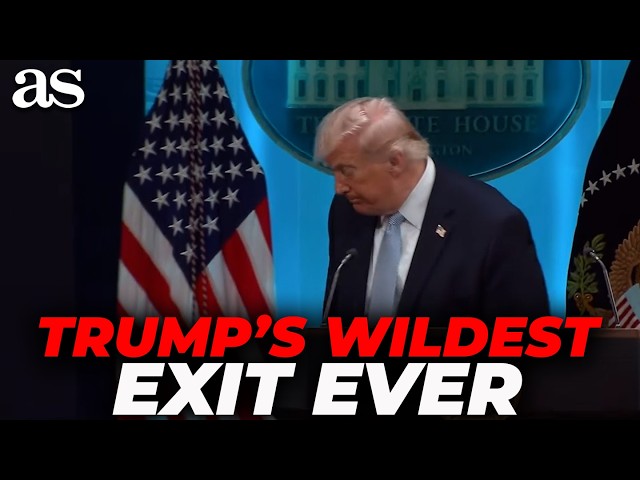 TRUMP'S most CHAOTIC press conference ending has everyone SPEECHLESS