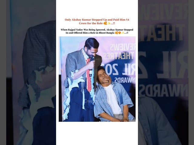 Only Akshay Stepped in 🥹✨ #viralvideo #fanpage #bollywood #akshaykumar #rajpalyadav