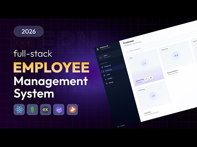 Build & Deploy Full Stack Employee Management System in React js | MERN Stack Project 2026