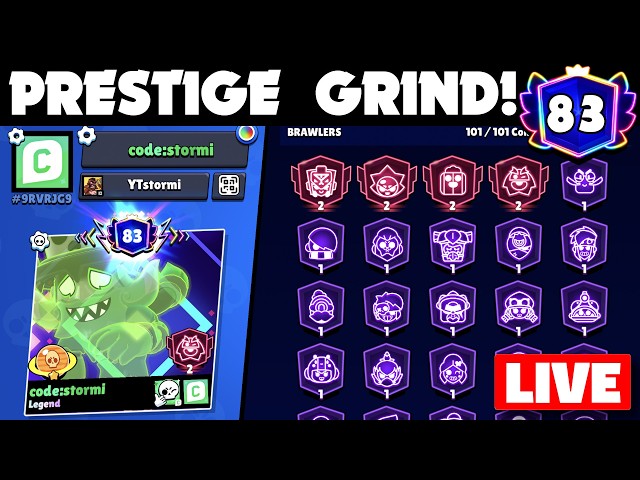 Pretige [83] Grind in Brawl Stars with you! | use code: stormi