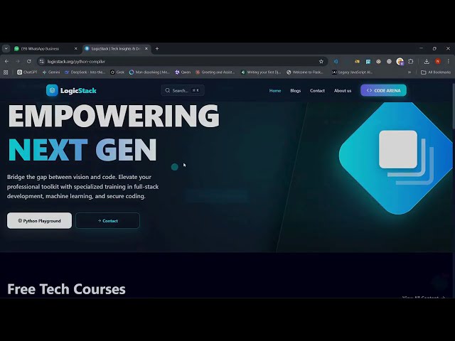 New Free Learning Platfrom | Logicstack | PYTHON | SQL
