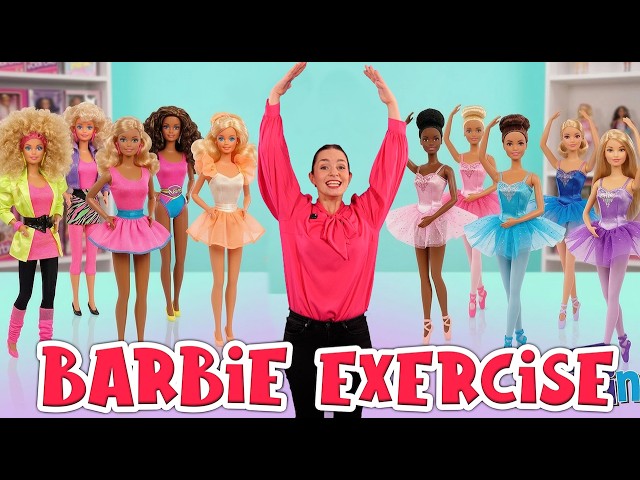 Barbie Exercise for Kids | Become a Barbie Doll with Miss Linky |  Indoor Workout for Children