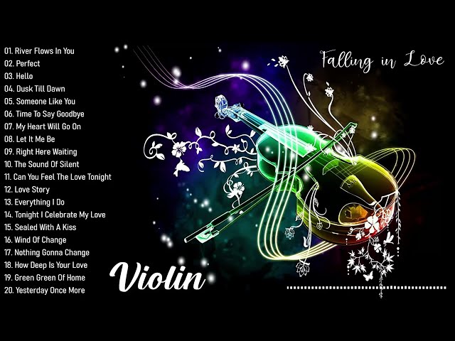 Beautiful Romantic Violin love songs Instrumental ♫ Most Old Beautiful Love Songs 70's 80's 90's