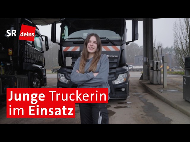 Von wegen Männersache – 19-jährige Truckerin steuert Baustellen-LKW