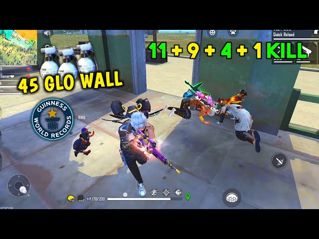 Ajjubhai 45 Glo Wall World Record Duo Challenge Gameplay - Garena Free Fire